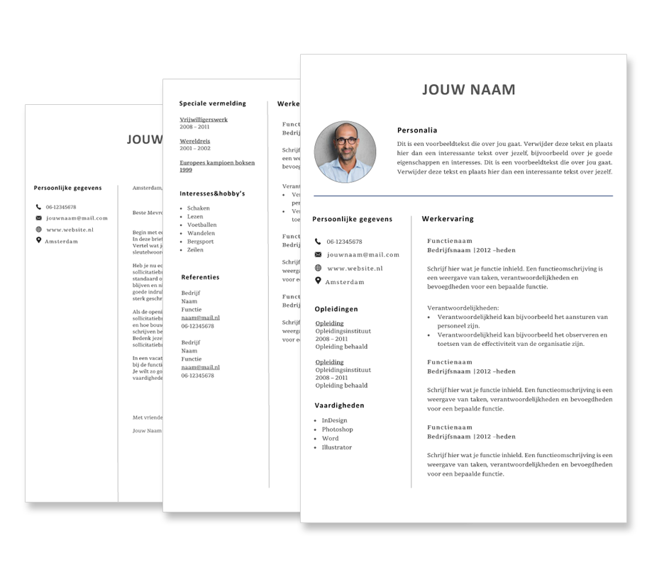 Beste Gratis cv template in Word downloaden - CVhelpdesk.nl SQ-61